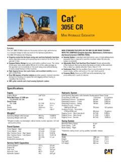 mini excavator travel speed under load|Small specalog for Cat 305 CR Mini Excavator AEHQ8406.